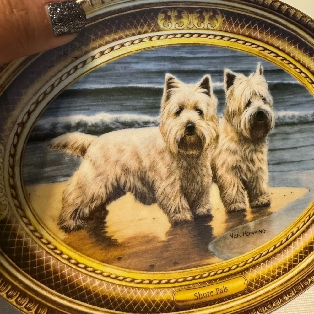 The Franklin Mint Plate “Shore Pals”by Nigel Hemming Limited Edition EUC